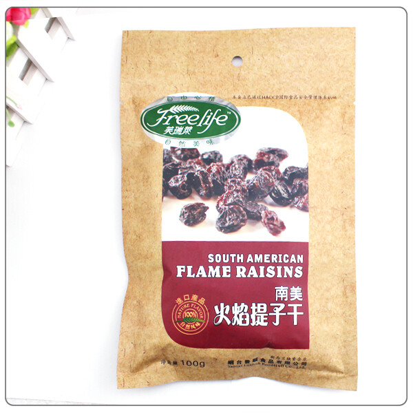 芙瑞莱南美火焰提子干()g休闲袋装进口提子无添加