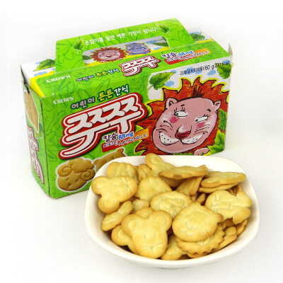 韩国原装进口食品宝宝磨牙饼(可拉奥)可瑞安小动物饼干g