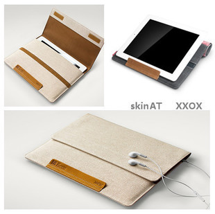 苹果平板内胆包iPad2/3iPad4超薄保护套手工帆牛仔帆布