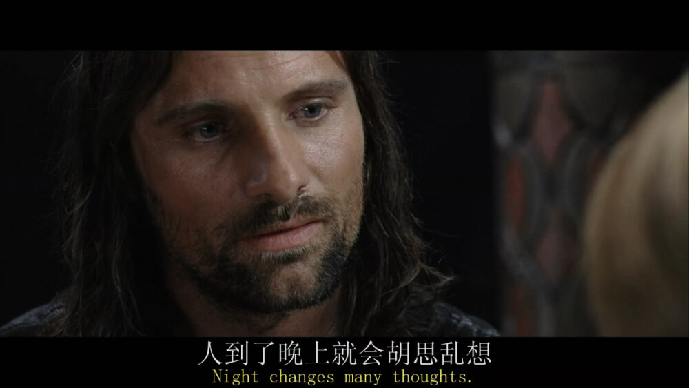 Aragron你说出了真理。——《 lord of the ring》