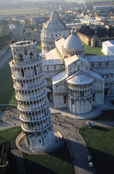 The Leaning Tower of Pisa, Italy.