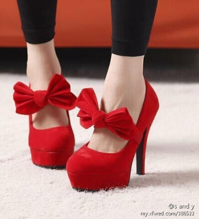 新娘必备的红色#婚鞋#