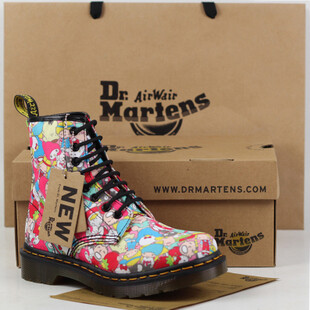 香港代购Dr.martens1460正品马丁靴HELLOKITTY帆布KT猫8孔女靴