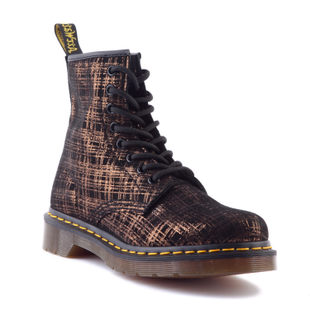 Dr.Martens 1460 8孔 英伦 羊皮烫金黄色格子短靴 马丁靴