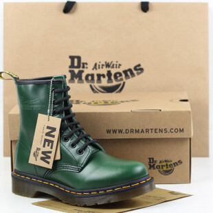 香港代购Dr.martens1460专柜正品邮政绿8孔硬皮马丁靴短靴女靴男