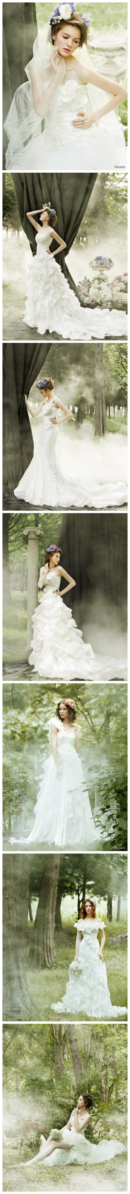 像是从森林中走出来的女孩，美到让人窒息的森女风婚纱