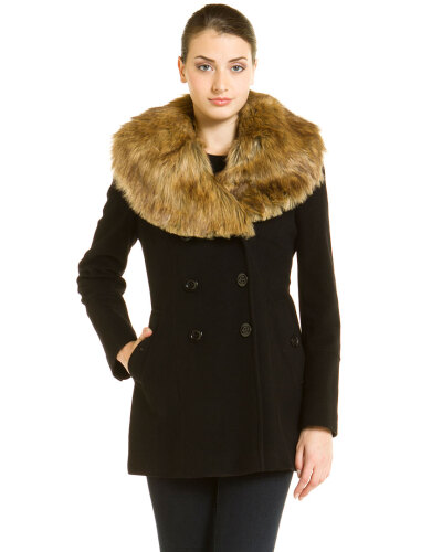 Camel Wool Peacoat, $99.9