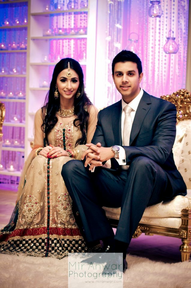 shaadi-fever: Love the bride’s valima look! I especially love her hair- I’m not a big fan of the “severe bun plus dupatta on head” look for valima. This style is so much more romantic and relaxed! She looks beautiful!  -A