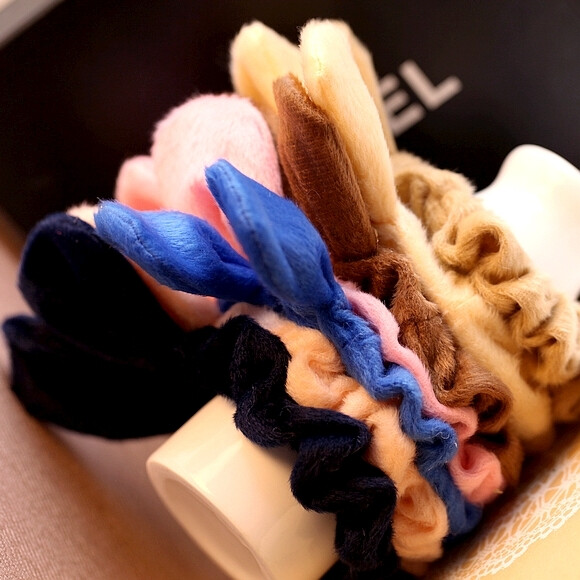 #大乐良品#冬日暖绵绵兔耳朵可爱发圈萌物发饰配饰女