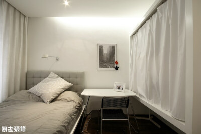 清爽素目白色现代简约三室两厅130平米房屋装修效果图 - 卧室 - 暴走装修