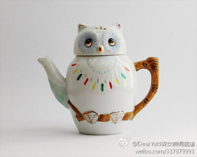 owl【owl city】猫头鹰茶壶，好萌啊~