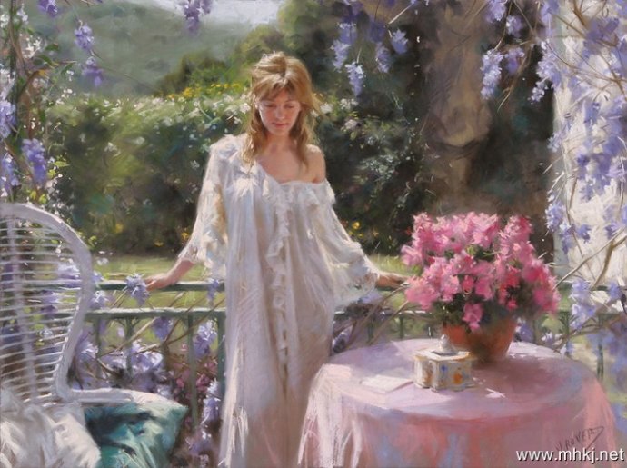  西班牙艺术家Vicente Romero Redondo油画作品 Vicente Romero Redondo，西班牙艺术家，1956年出生于西班牙的马德里。他从小就显示出对艺术的热爱，他的父母对他的艺术梦想始终支持。后来他进入西班牙最负盛名的艺术院校 San Fernando 学习并以优异成绩毕业。他最初学习的是雕塑，随后当他意识到唯有绘画才能充分表达他内心的感触时，便把绘画当成了毕生事业。在上世纪末，他和妻子迁居到Costa Brava，在那里，他的艺术获得了新的生命。地中海的波光，他的画笔，他的艺术家的敏锐感觉终于成功地融合为一体。