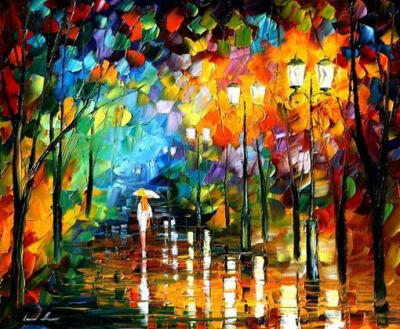 Leonid Afremov 油画系列、风景、油画、五彩、意境、Leonid Afremov 油画系列、色彩、Illustration、那些让我喜欢的色彩、色彩缤纷