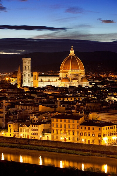 Florence by night, Tuscany, Italy