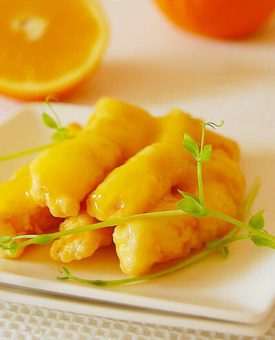 黄金橙汁鱼柳