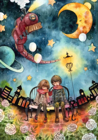 在经久爱情里，会有两个“傻瓜”，牵着彼此的手，傻傻地渡过一辈子