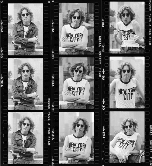 约翰·列侬。拍摄于1974年，纽约。