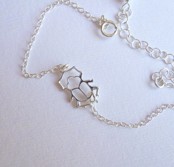 Sterling Silver Beetle Bracelet