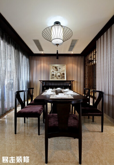 大气的现代中式餐厅装修效果图大全2013图片 - 1.jpg - 暴走装修