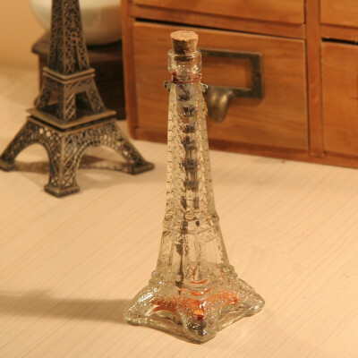剔透玻璃心巴黎铁塔玻璃瓶许愿瓶漂流瓶幸运瓶