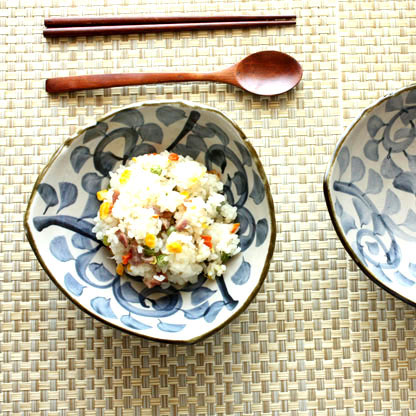 乐逗禅意东方湛蓝青花陶瓷创意碗中式装饰碗水果零食凉菜碗