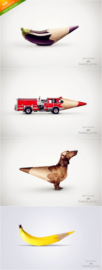 放松下心情，这是德国Faber-Castell公司文具产品的创意广告，有趣吧？