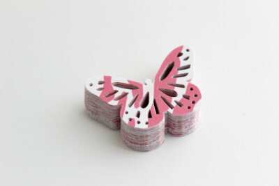 Modern Pink Butterfly Die Cuts - Pink Valentine Set