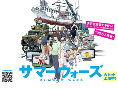 《夏日大作战》 这应该算是动画长片中的视觉系电影，它有着许多动画没有的大场面，这部电影被誉为近几年的日本动画巅峰之作，自由意志，爱与正义，希望与和平。或许有些人对于这种日本动画片所传达的共通思想有些厌…