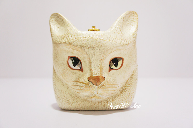 【vintage】 TΙMNY WOOD 小猫咪晚宴包