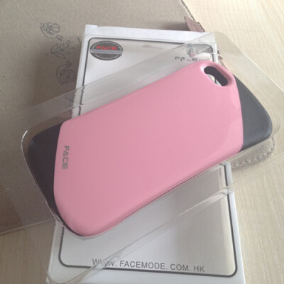 香港FACE盒装iphone5手感超好手机壳保护套 纯色 花纹