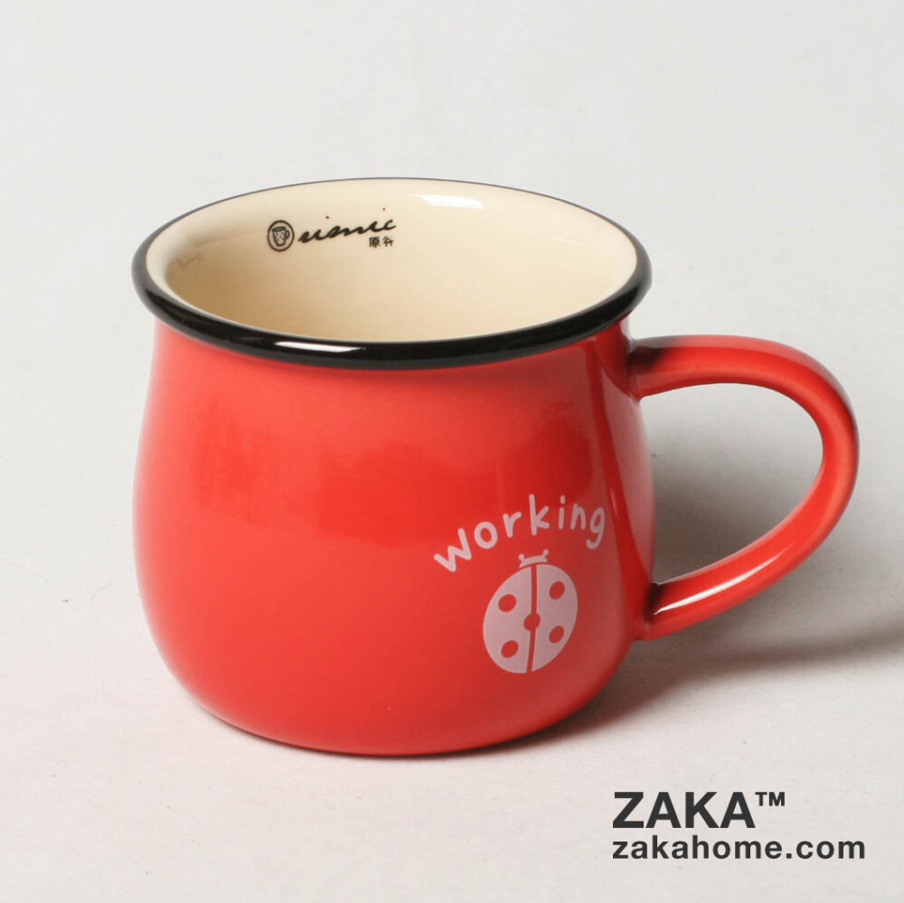 杂卡咖啡杯牛奶杯ZAKKA仿搪瓷杯子可爱陶瓷水杯咖啡杯