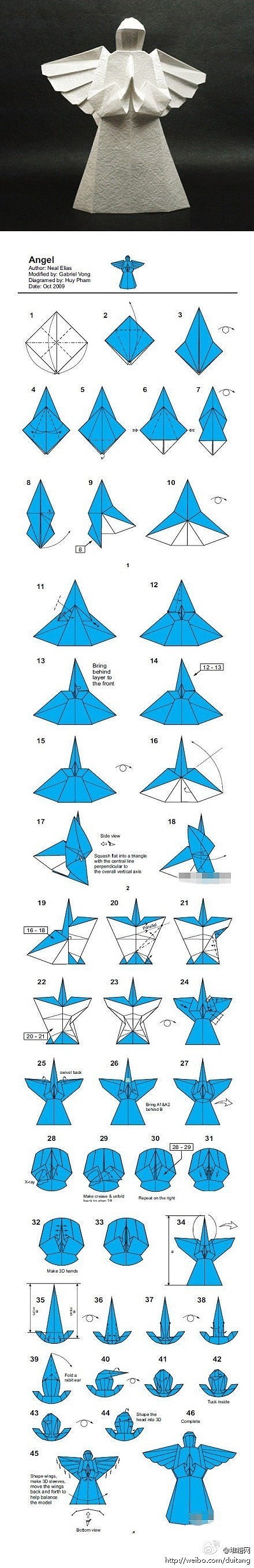 折纸 手工 【自己动手】天使?