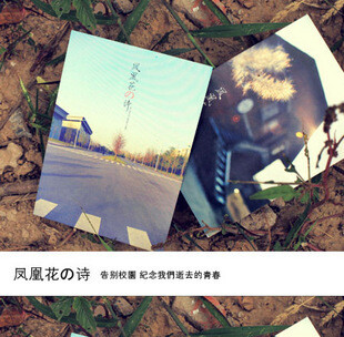 凤凰花の诗纪念我们逝去的青春kakakacn原创明信片张入