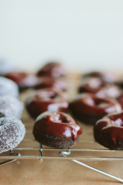 chocolate espresso mini donuts