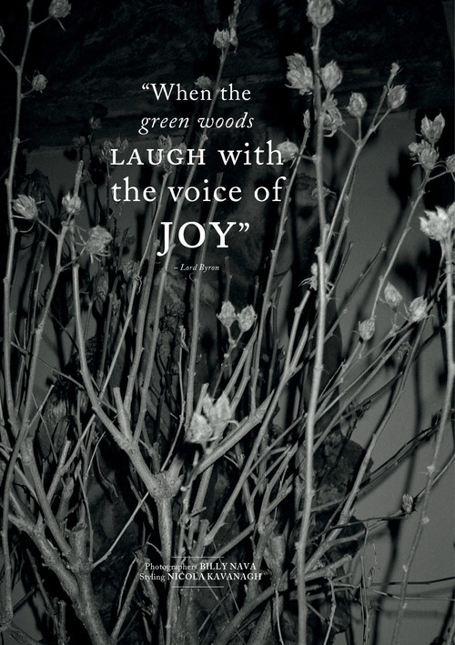 The Voice Of Joy Publication: Glass Magazine Issue: #12 Winter 2012/2013 Title: The Voice Of Joy Model: Melissa Stasiuk Photography: Billy Nava Styling: Nicola Kavanagh