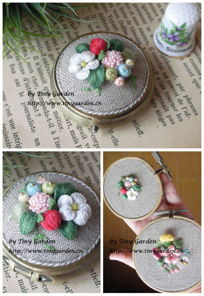 Tiny Garden 刺绣花园 立体刺绣作品