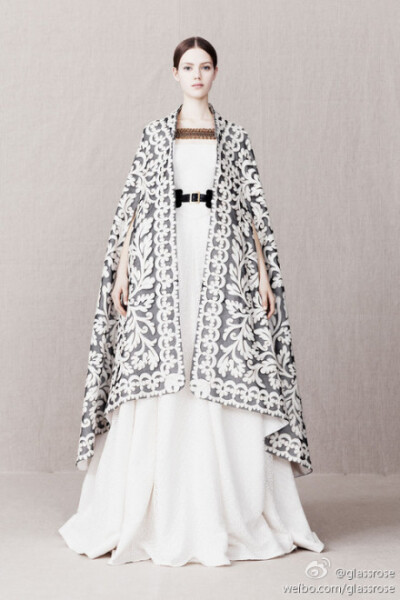 #细节撩人# Alexander McQueen Pre-Fall 2013