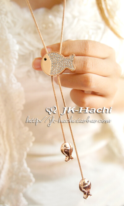 年年有鱼 流苏毛衣链