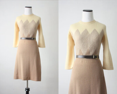 1960s dress - sweater dress - bergdorf goodman dress