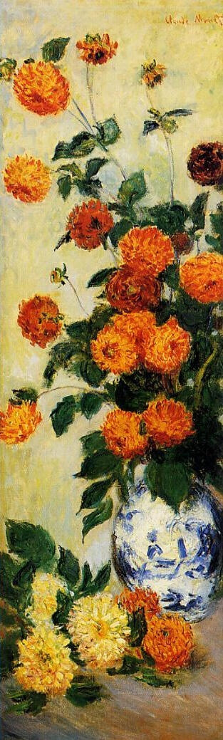 Dahlias - Claude Monet