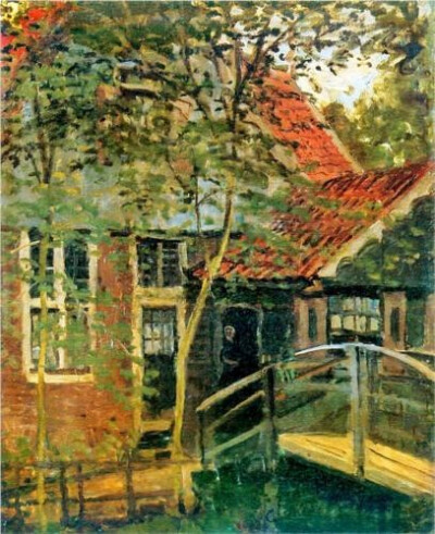 Zaandam, Little Bridge - Claude Monet