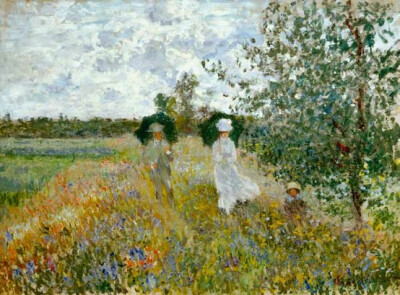 Claude Monet - Promenade near Argenteuil