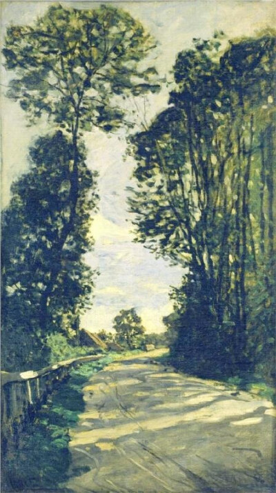 Road to the Saint-Simeon Farm, 1864 Claude Monet