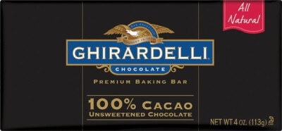 美国 GHIRARDELLI 金鹰100%苦黑巧克力，我一定要试试。