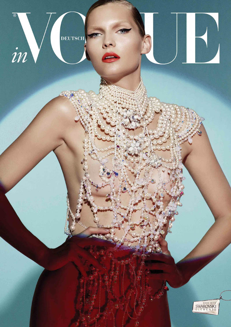 Karolin Wolter Shines in Swarovski Elements for Vogue Germany’s 2013 Horoscope