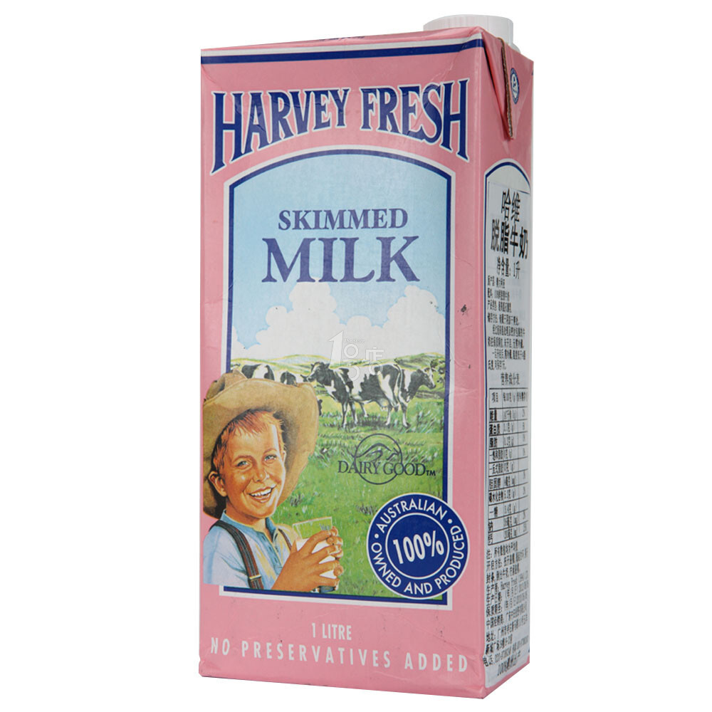 Harvey Fresh 哈维脱脂牛奶1L 澳大利亚进口