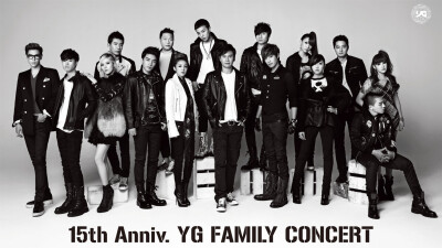 [YG family] YG成立于1996年，是韩国最大的HIPHOP公司，是拥有最多真正全能实力派、众明星最和谐的公司，也是在韩国口碑最好的公司之一。推出的著名艺人有BIGBANG、2NE1、Se7en、PSY等。