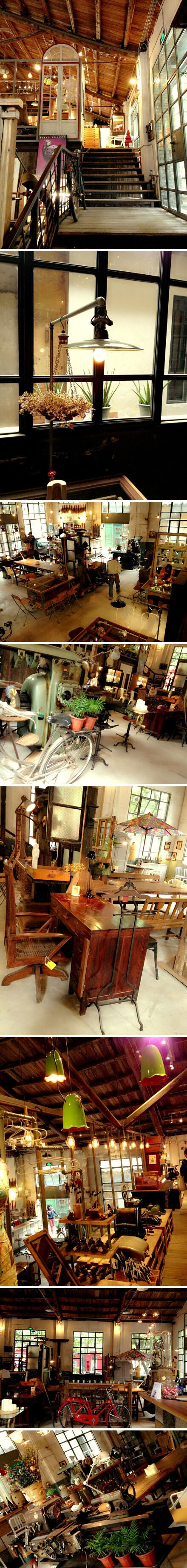 #Showroom Cafe#是一家名副其實(shí)的廠房復(fù)古工業(yè)風(fēng)咖啡屋，在福州速速走紅，是許多文藝青年及復(fù)古風(fēng)愛好愛來(lái)的地方，唯一遺憾的地方是里面沒有書籍~但是整體感覺還是很棒！[