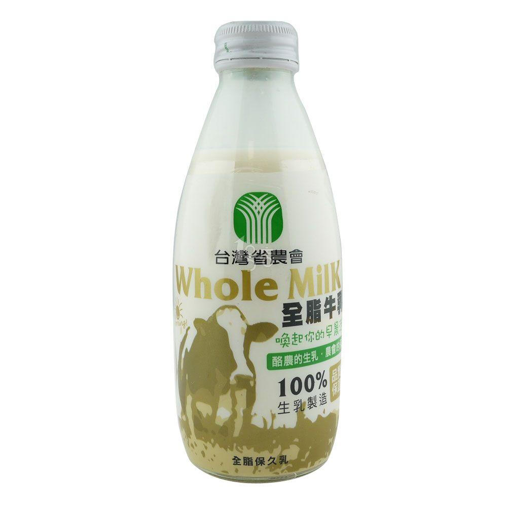 台湾省农会 全脂牛乳 250ml 台湾地区进口 X 24