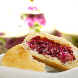 酥皮鲜花饼 月饼 云南特产玫瑰花饼 糕点 1000g礼盒